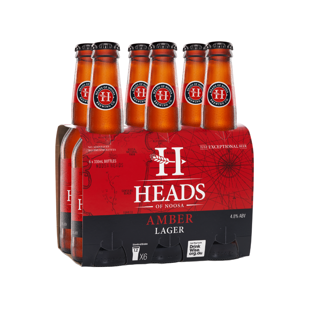 Amber Lager Carton - Heads of Noosa Brewing Co.