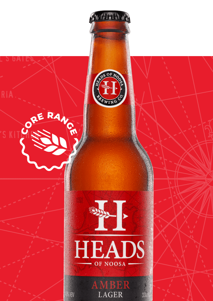 Amber Lager Carton - Heads of Noosa Brewing Co.