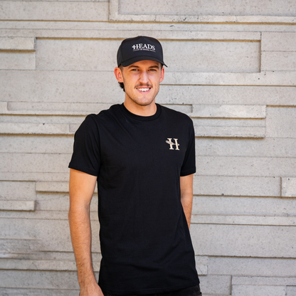 OG Logo Tee | Black - Cream/White Logo - Heads of Noosa Brewing Co.