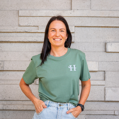 OG Logo Tee | Sage - Grey Logo - Heads of Noosa Brewing Co.