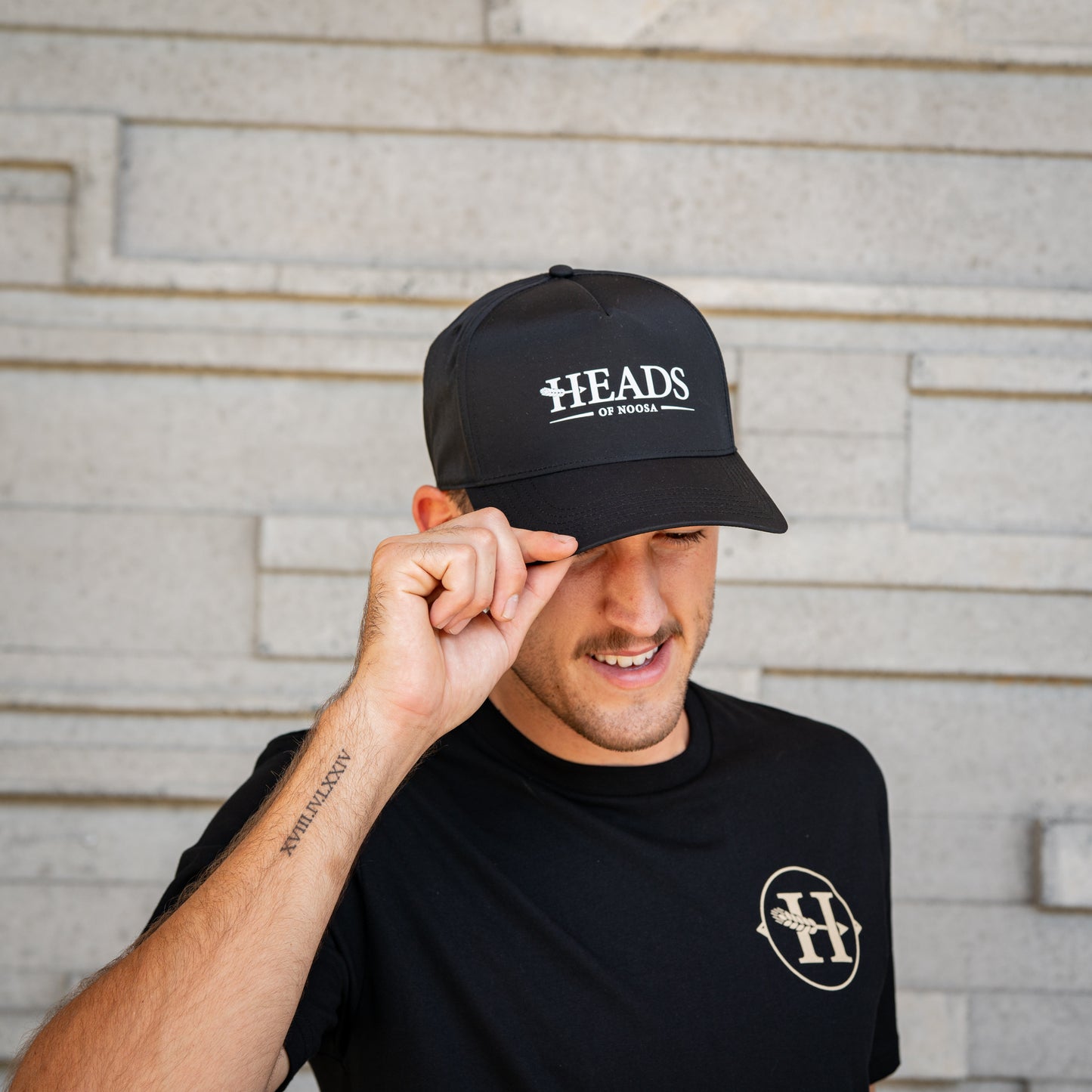 Icon Surf Cap | Black with White Logo