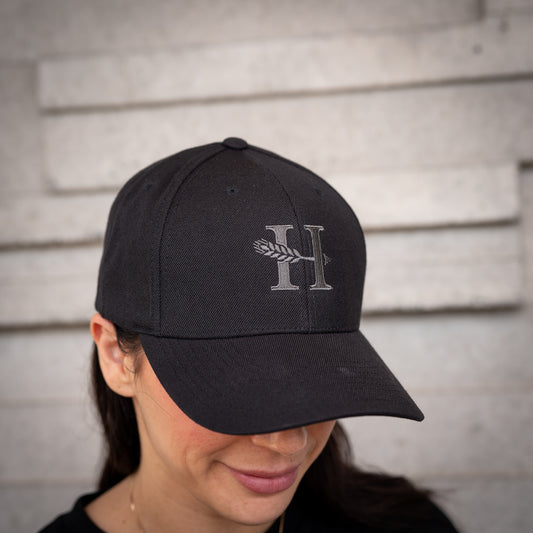 FlexiFit Classic Snapback Cap - Grey Logo Stitching - Heads of Noosa Brewing Co.