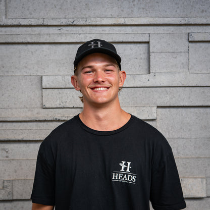 Icon Cap | Black with Grey Logo - Heads of Noosa Brewing Co.