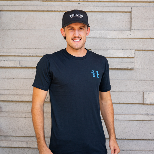 OG Logo Tee | Navy - Blue/White Logo